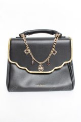 axes femme / オリエンタル風チャームバッグ  黒 Y-25-11-09-030-AX-BG-SZ-ZY