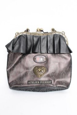 画像1: ATELIER PIERROT / alice in wonderlandがま口バック   Y-25-11-09-031-EL-BG-SZ-ZY