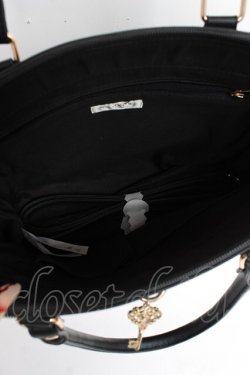 画像3: axes femme / 鍵付き薔薇デザインバッグ  黒 Y-25-11-15-042-AX-BG-SZ-ZY