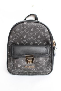 画像2: axes femme / 薔薇モチーフプリントリュック  黒 Y-25-11-15-044-AX-BG-SZ-ZY