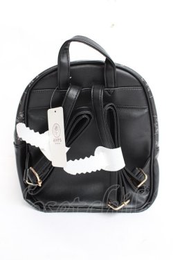 画像3: axes femme / 薔薇モチーフプリントリュック  黒 Y-25-11-15-044-AX-BG-SZ-ZY