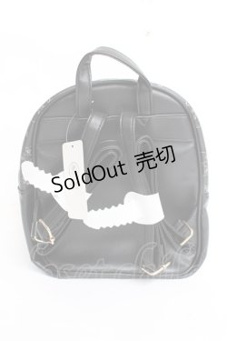 画像3: axes femme / 薔薇モチーフプリントリュック  黒 Y-25-11-15-044-AX-BG-SZ-ZY