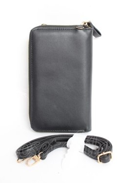 画像2: axes femme / ローズ型押しスマホポシェット  黒 Y-25-11-15-046-AX-BG-SZ-ZY