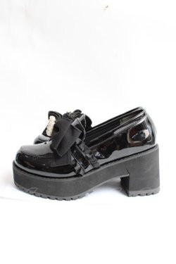 画像3: Honey Cinnamon / ビジューエナメルシューズ ｍ 黒 Y-25-11-15-050-LO-SH-SZ-ZY