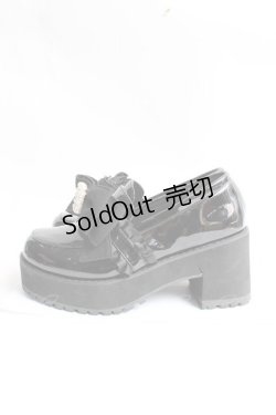 画像3: Honey Cinnamon / ビジューエナメルシューズ ｍ 黒 Y-25-11-15-050-LO-SH-SZ-ZY