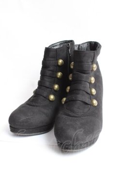 画像1: F＆A / ナポレオンデザインブーツ M 黒 Y-25-11-15-051-LO-SH-SZ-ZY