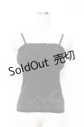 an another angelus / レース切替キャミ  黒 Y-25-11-15-052-CA-TO-SZ-ZY