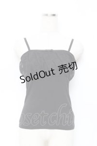 an another angelus / レース切替キャミ  黒 Y-25-11-15-052-CA-TO-SZ-ZY