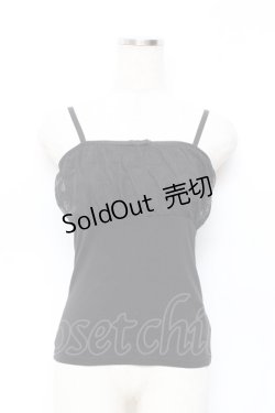 画像1: an another angelus / レース切替キャミ  黒 Y-25-11-15-052-CA-TO-SZ-ZY