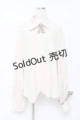 Princess Chronicles / 秘密探偵のプリーツブラウス  生成り Y-25-11-15-054-PU-BL-SZ-ZY