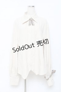 Princess Chronicles / 秘密探偵のプリーツブラウス  生成り Y-25-11-15-054-PU-BL-SZ-ZY