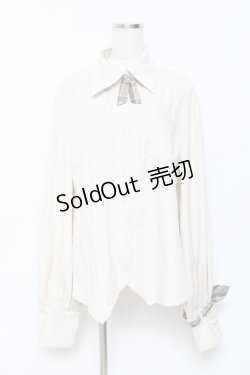 画像1: Princess Chronicles / 秘密探偵のプリーツブラウス  生成り Y-25-11-15-054-PU-BL-SZ-ZY