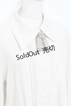 画像4: Princess Chronicles / 秘密探偵のプリーツブラウス  生成り Y-25-11-15-054-PU-BL-SZ-ZY