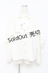 axes femme / ケープ風ボウタイブラウス  生成り Y-25-11-15-056-AX-BL-SZ-ZY