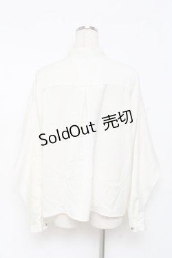 画像2: axes femme / ケープ風ボウタイブラウス  生成り Y-25-11-15-056-AX-BL-SZ-ZY