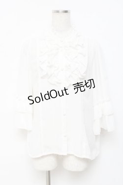 画像1: axes femme kawaii / シャルロットブラウス M 白 Y-25-11-15-057-AX-BL-SZ-ZI