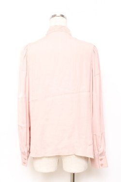 画像2: an another angelus / レースボウタイブラウス  ピンク Y-25-11-15-058-CA-BL-SZ-ZY