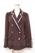 axes femme / 袖レースアップジャケット M Dブラウン Y-25-11-15-064-AX-JA-SZ-ZY