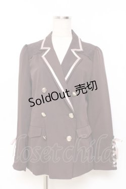 画像1: axes femme / 袖レースアップジャケット M Dブラウン Y-25-11-15-064-AX-JA-SZ-ZY