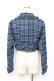 画像2: axes femme kawaii / タータンチェックジャケット  ブルー Y-25-11-15-065-AX-JA-AS-ZY (2)