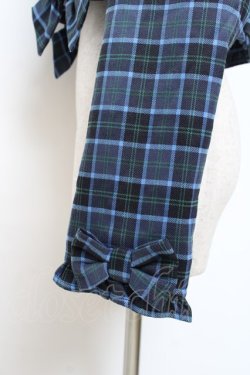 画像3: axes femme kawaii / タータンチェックジャケット  ブルー Y-25-11-15-065-AX-JA-AS-ZY