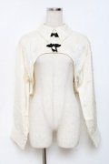 axes femme / チャイナ釦付ボレロ風ブラウス  生成り Y-25-11-15-067-AX-TO-SZ-ZY
