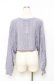 画像2: axes femme POETIQUE / チェーン付ニットボレロ  ブルー Y-25-11-15-068-AX-TO-SZ-ZY (2)