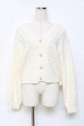 axes femme / パールボタンニットカーディガン F 生成り Y-25-11-15-069-AX-TO-SZ-ZY