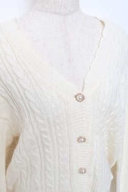 画像3: axes femme / パールボタンニットカーディガン F 生成り Y-25-11-15-069-AX-TO-SZ-ZY