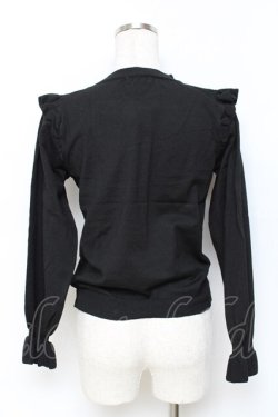 画像2: axes femme / ボウタイニットプルオーバー  黒 Y-25-11-15-070-AX-TO-SZ-ZY