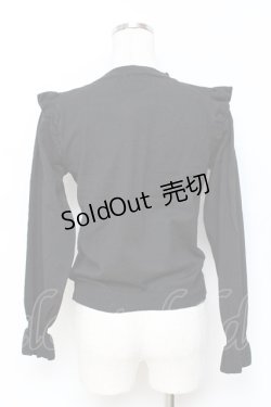 画像2: axes femme / ボウタイニットプルオーバー  黒 Y-25-11-15-070-AX-TO-SZ-ZY