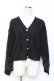 画像1: axes femme / パールボタンニットカーディガン  黒 Y-25-11-15-071-AX-TO-SZ-ZY (1)