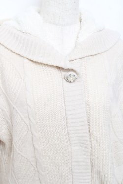 画像3: axes femme / ニットファーカーディガン  生成り Y-25-11-15-073-AX-TO-SZ-ZY