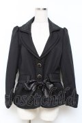 axes femme / レース使いジャケット  黒 Y-25-11-15-075-AX-JA-SZ-ZY