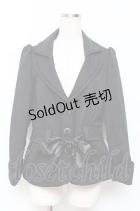 axes femme / レース使いジャケット  黒 Y-25-11-15-075-AX-JA-SZ-ZY