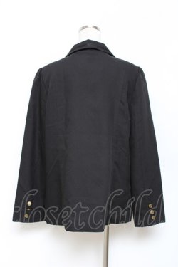 画像2: axes femme / ライン使いダブルボタンジャケット  黒 Y-25-11-15-076-AX-JA-SZ-ZY