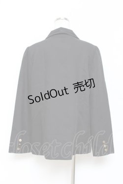 画像2: axes femme / ライン使いダブルボタンジャケット  黒 Y-25-11-15-076-AX-JA-SZ-ZI