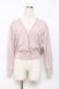 画像1: F&A / ガラス風クリアフラワー釦UVカットニットカーディガン  ピンク Y-25-11-15-077-LO-TO-SZ-ZY (1)