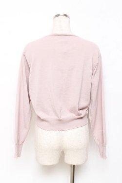 画像2: F&A / ガラス風クリアフラワー釦UVカットニットカーディガン  ピンク Y-25-11-15-077-LO-TO-SZ-ZY
