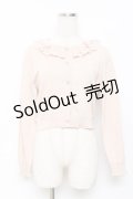 m petit by misako / AOKフリルニットカーディガン S ベージュ Y-25-11-15-079-LO-TO-SZ-ZY