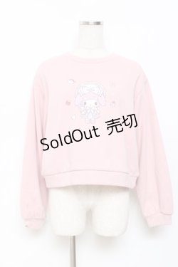 画像1: m petit by misako / 裏シャギープルオーバー（マイメロディー） M 中桃 Y-25-11-15-081-LO-TO-SZ-ZY