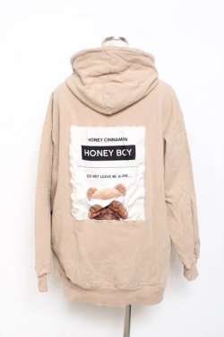 画像2: Honey Cinnamon / ベアプリントパーカー  ベージュ Y-25-11-15-082-LO-TO-SZ-ZY