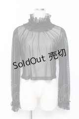 ALICE and the PIRATES / ドットチュールプルオーバー  黒 Y-25-11-15-083-PA-TO-SZ-ZY