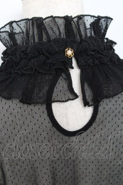 画像3: ALICE and the PIRATES / ドットチュールプルオーバー  黒 Y-25-11-15-083-PA-TO-SZ-ZY