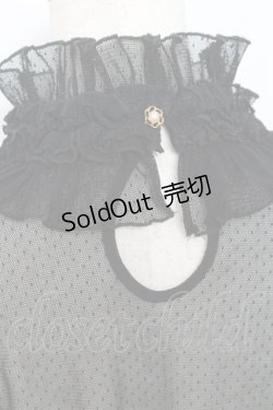 画像3: ALICE and the PIRATES / ドットチュールプルオーバー  黒 Y-25-11-15-083-PA-TO-SZ-ZY