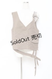 Princess Chronicles / 秘密探偵のリボンベスト  ベージュ Y-25-11-15-087-PU-TO-SZ-ZY