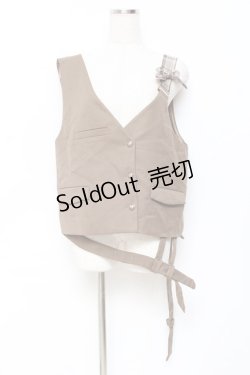 画像1: Princess Chronicles / 秘密探偵のリボンベスト  ベージュ Y-25-11-15-087-PU-TO-SZ-ZY