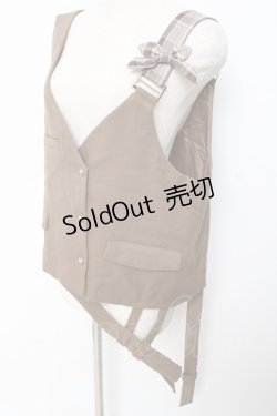 画像3: Princess Chronicles / 秘密探偵のリボンベスト  ベージュ Y-25-11-15-087-PU-TO-SZ-ZY