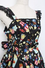 画像5: Angelic Pretty / Happy Park Carnivalジャンパースカートセット(2025 Happy Pack)  黒 Y-25-11-15-089-AP-OP-SZ-ZI (5)