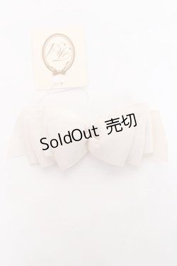 画像1: 【SALE】F＆A / リボンクリップ  アイボリー Y-25-11-15-013-LO-ZA-SZ-ZT487-F004